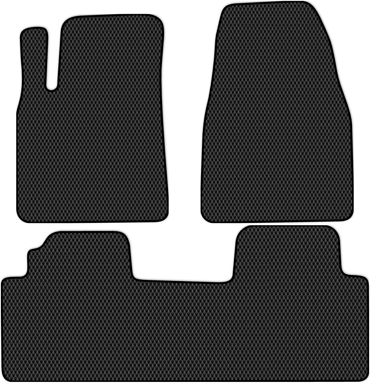 

Коврики ЭВА в салон для Hyundai Matrix 2001 - 2010, 3 шт. черный, 2411-W3NL-H