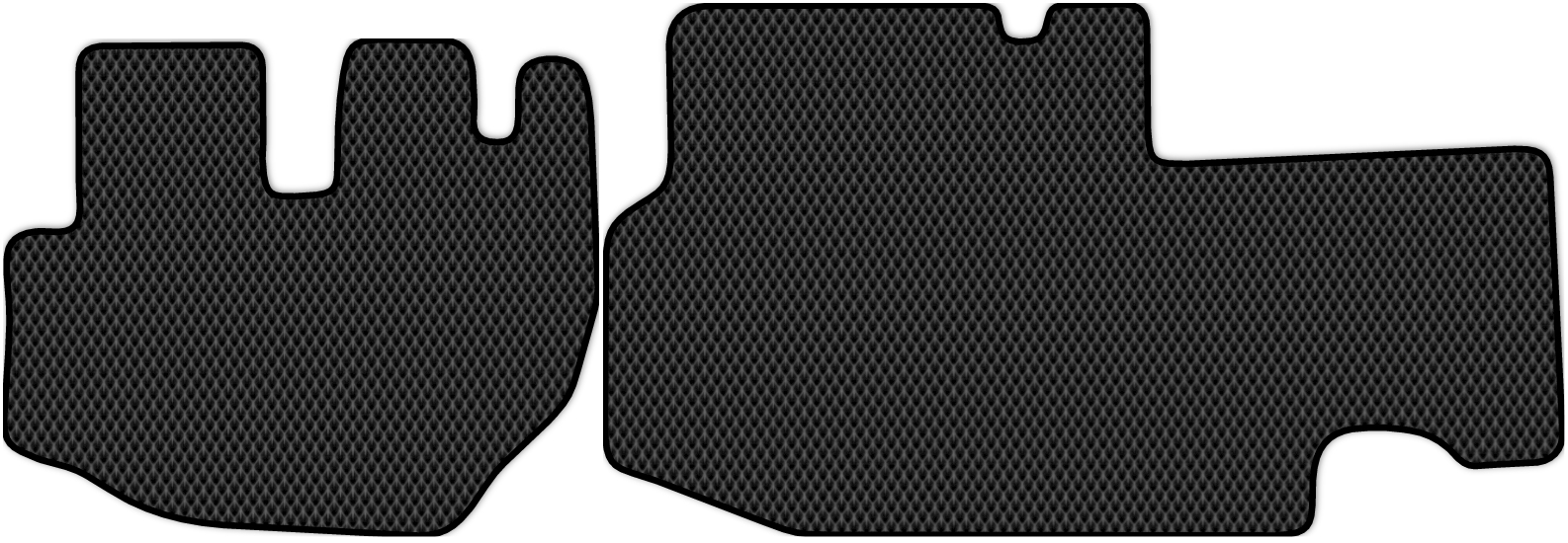 

Коврики ЭВА в салон для Hyundai Porter 1998 - 2010, 2 шт. черный, 2412-S2N-H