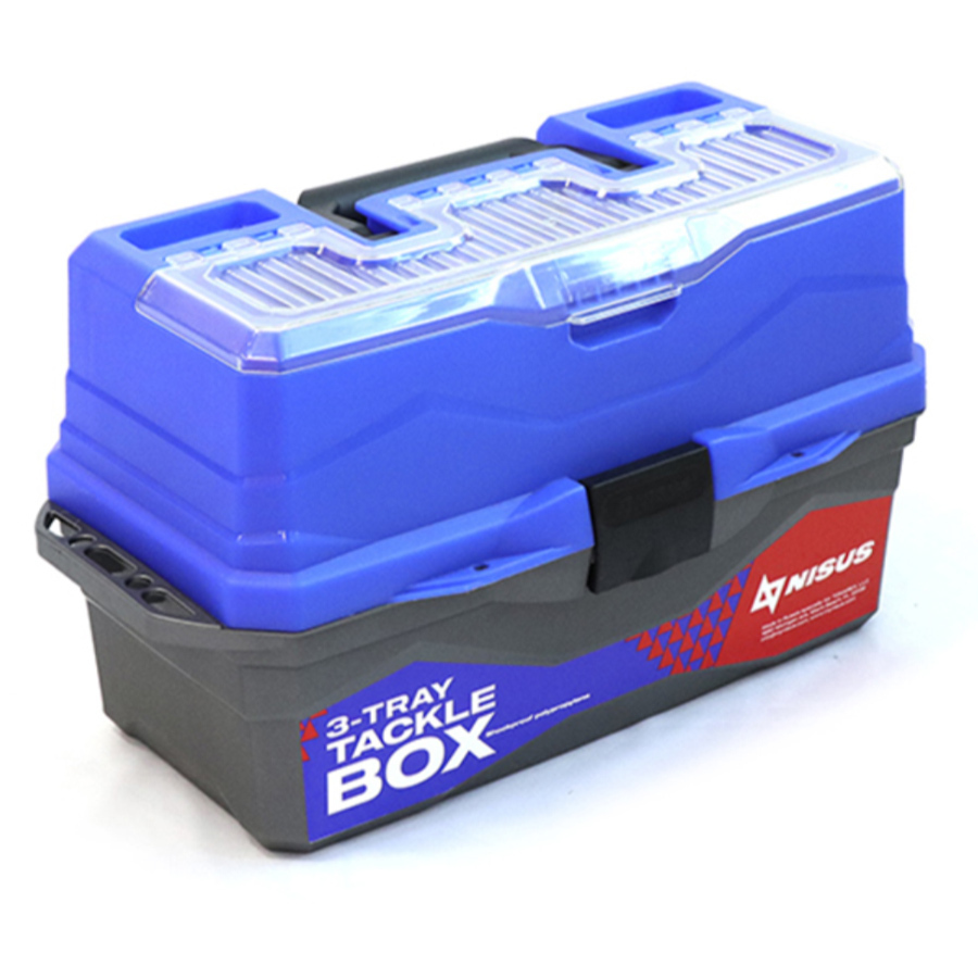 Ящик для снастей Tackle Box трехполочный NISUS синий (MB-BU-12)