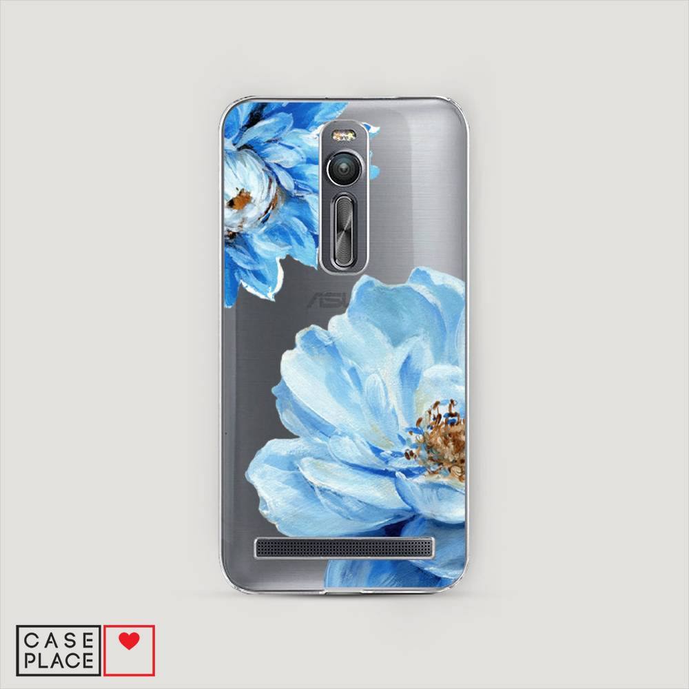 фото Чехол awog "голубые клематисы" для asus zenfone 2 ze550ml/ze551ml