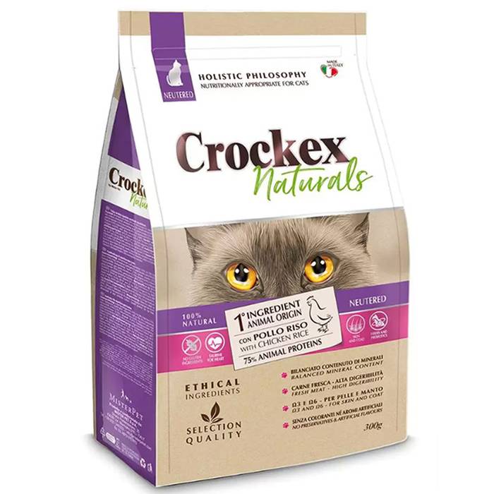 Сухой корм для кошек Crockex Wellness Neutered курица с рисом 300 г