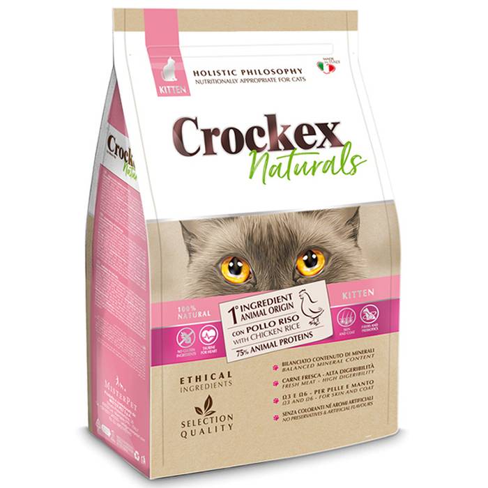 Сухой корм для котят Crockex Wellness Kitten курица с рисом 300 г