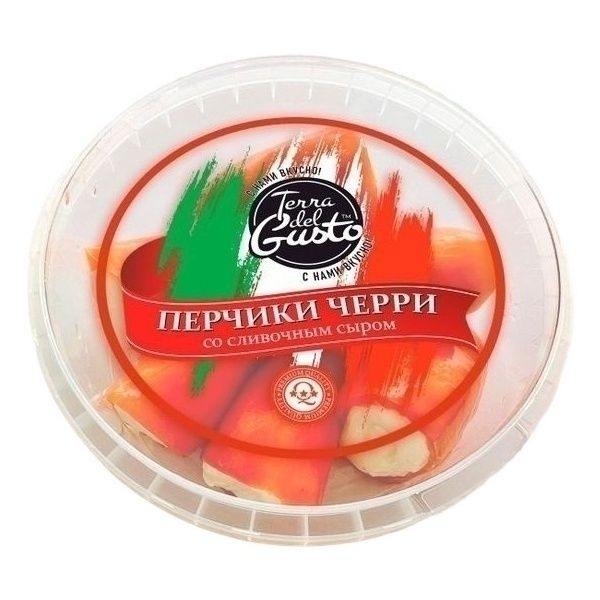 Закуска Перчики Terra del Gusto медовые со сливочным сыром 250 г