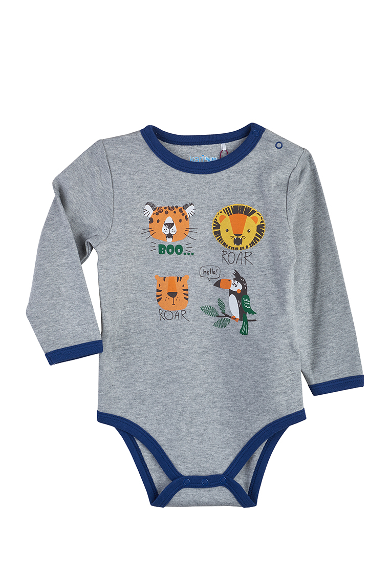 

Боди детское Kari baby SS20B08700812 серый р.62, SS20B08700812
