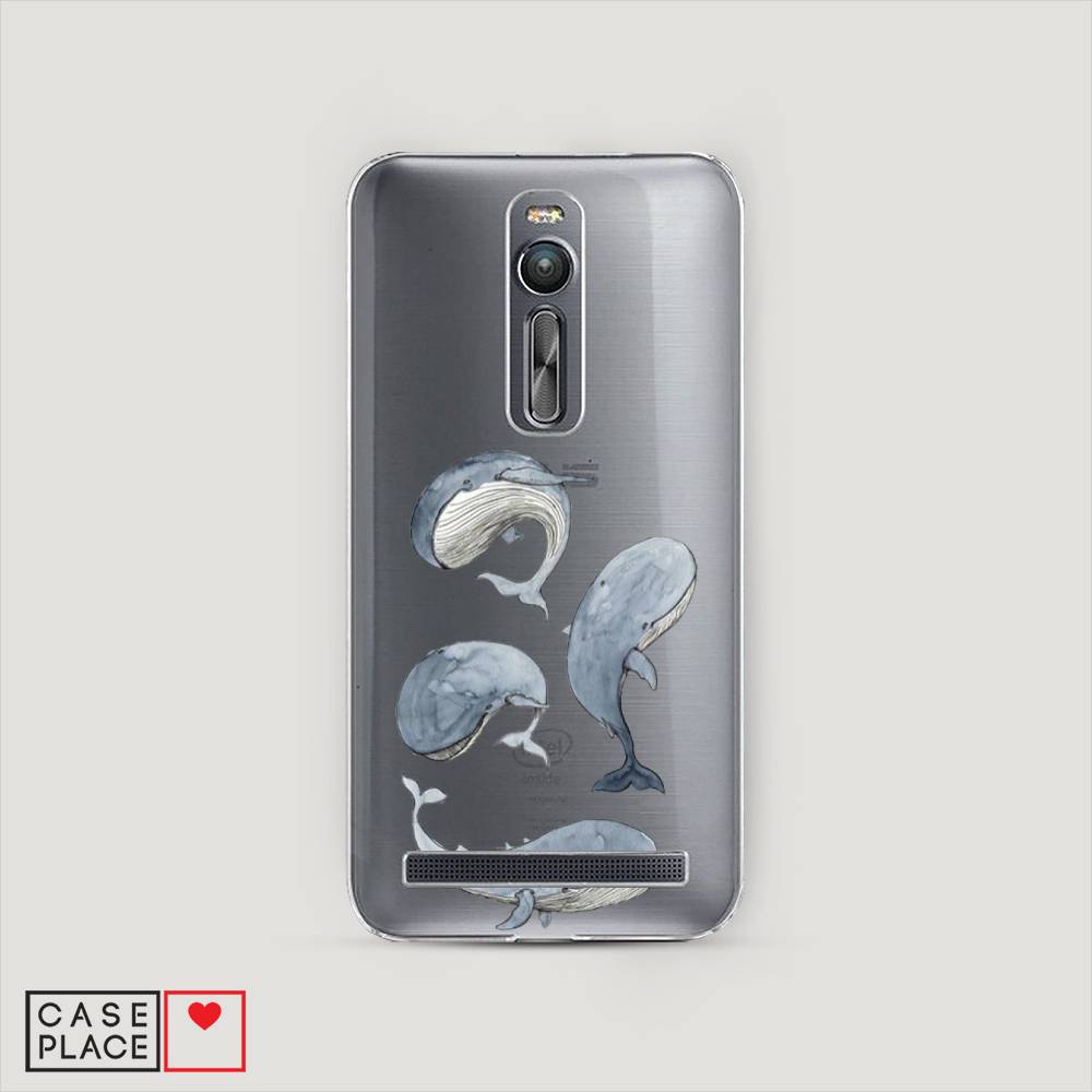 фото Чехол awog "киты" для asus zenfone 2 ze550ml/ze551ml