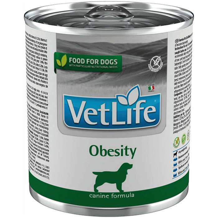 

Влажный корм для собак Farmina VetLife Obesity, при ожирении, 300 г