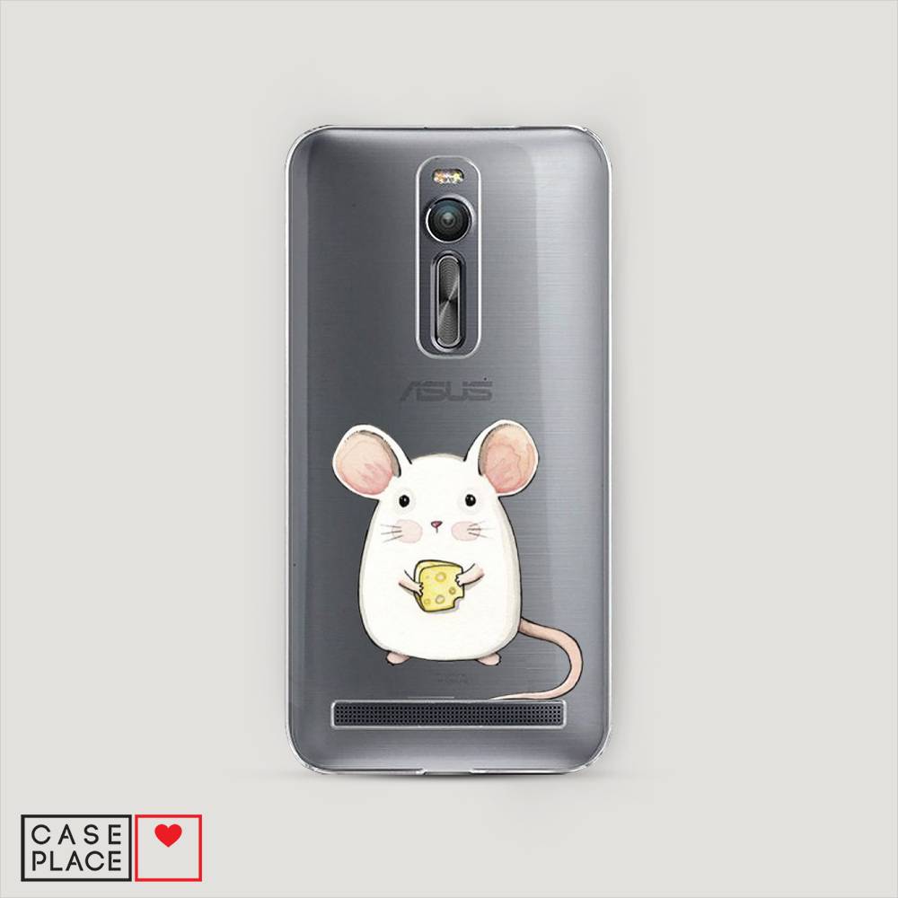 

Чехол Awog на Asus Zenfone 2 ZE550ML/ZE551ML "Мышка", Белый;розовый;прозрачный, 40550-1