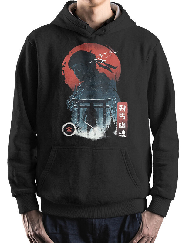 

Худи мужское Dream Shirts Ghost of Tsushima черное 54 RU, Ghost of Tsushima