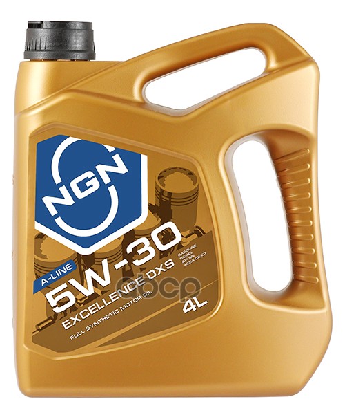 

Моторное масло NGN синтетическое Excellence Dxs A-Line Sn Cf 5W30 4л