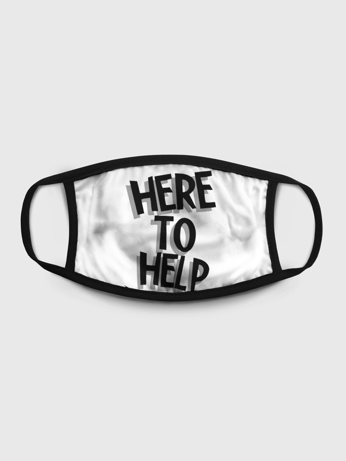 

Многоразовая маска унисекс Burnettie Here To Help, Разноцветный, Here To Help