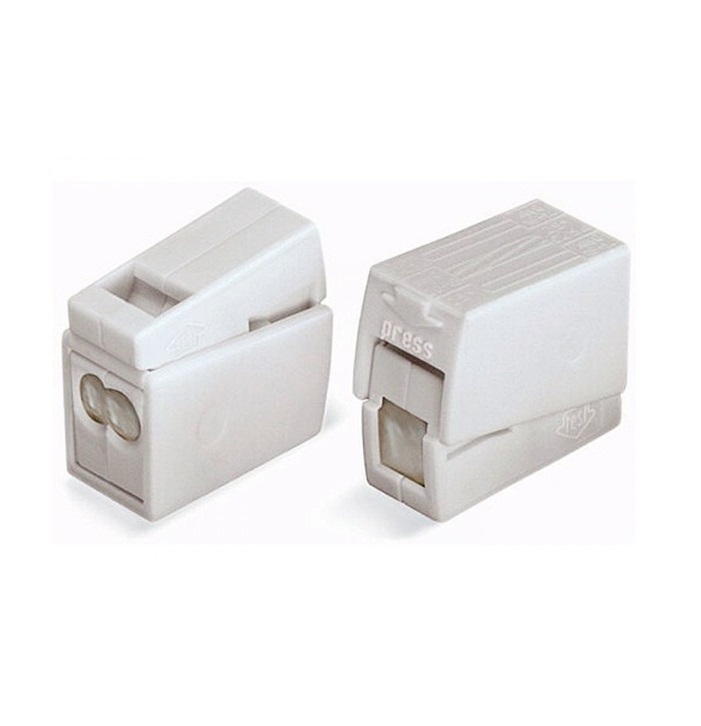 

Клеммник Wago 2+1 (одножил. 1-2,5 мм2 и многожил. 0,5-2,5 мм2) 24-16A Cu/Al 224-122, 6 шт, Белый