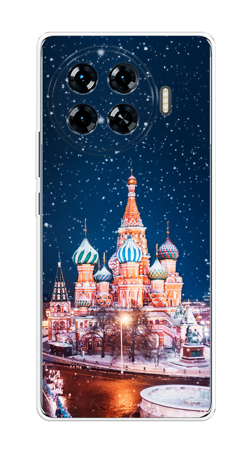 

Чехол на Tecno Spark 20 Pro Plus "Москва 1", Коричневый;синий;белый, 305050-1