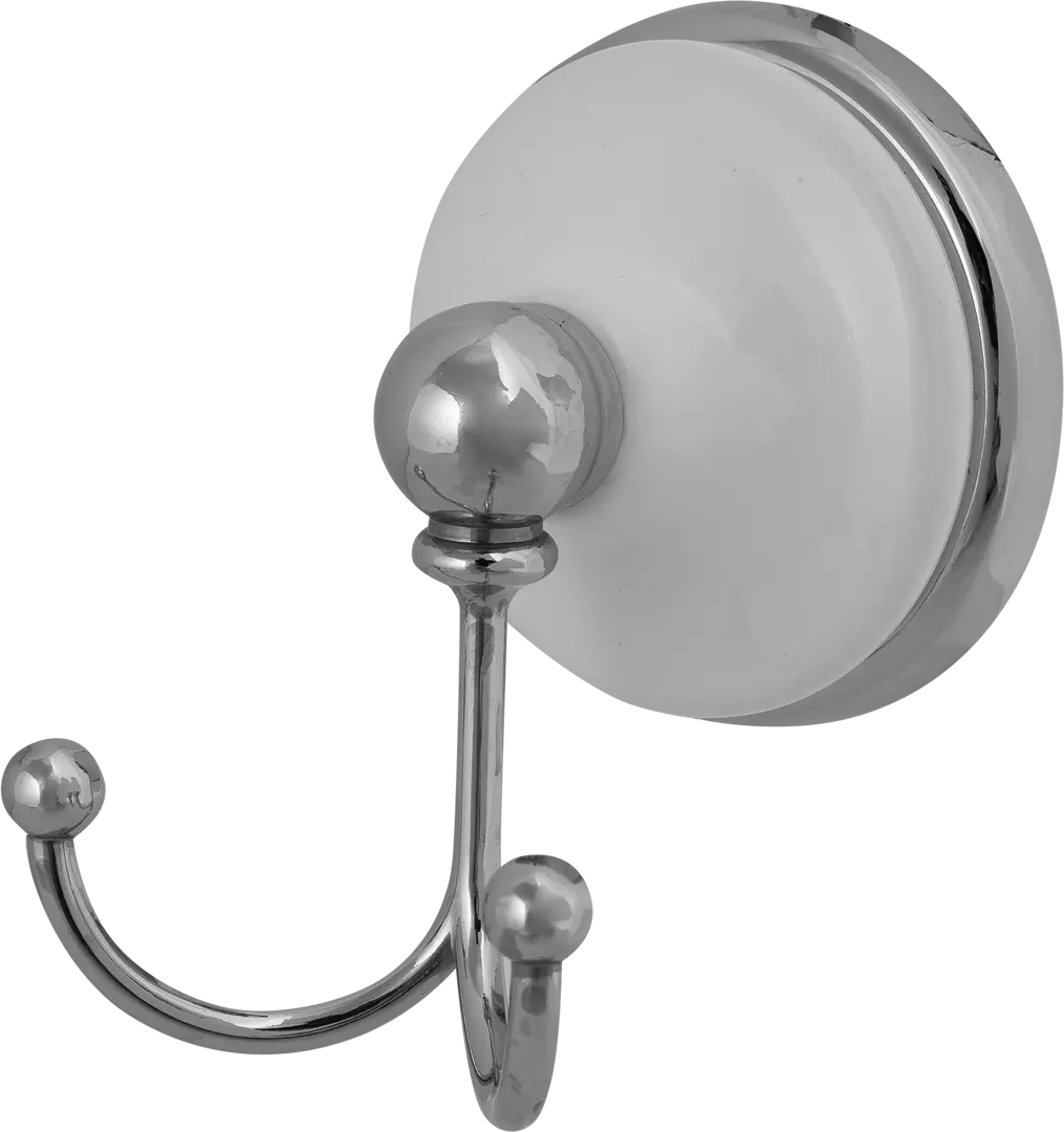 

Крючок двойной Brissen Aster цвет хром белый