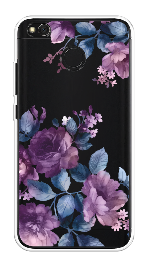 

Чехол на Xiaomi Redmi 4X "Purple Blossoms", Синий;фиолетовый, 31450-1