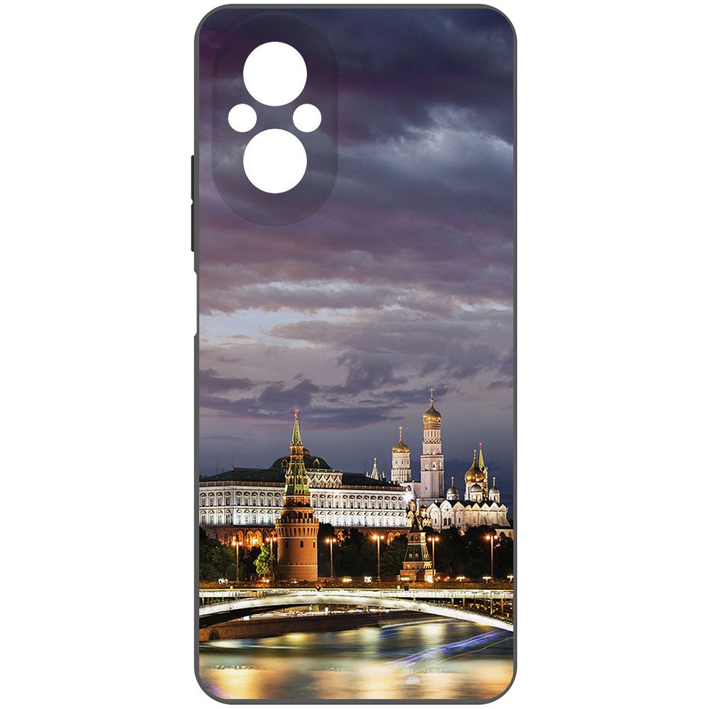 

Чехол-накладка Krutoff Soft Case Россия, Московский Кремль для Realme C67 черный
