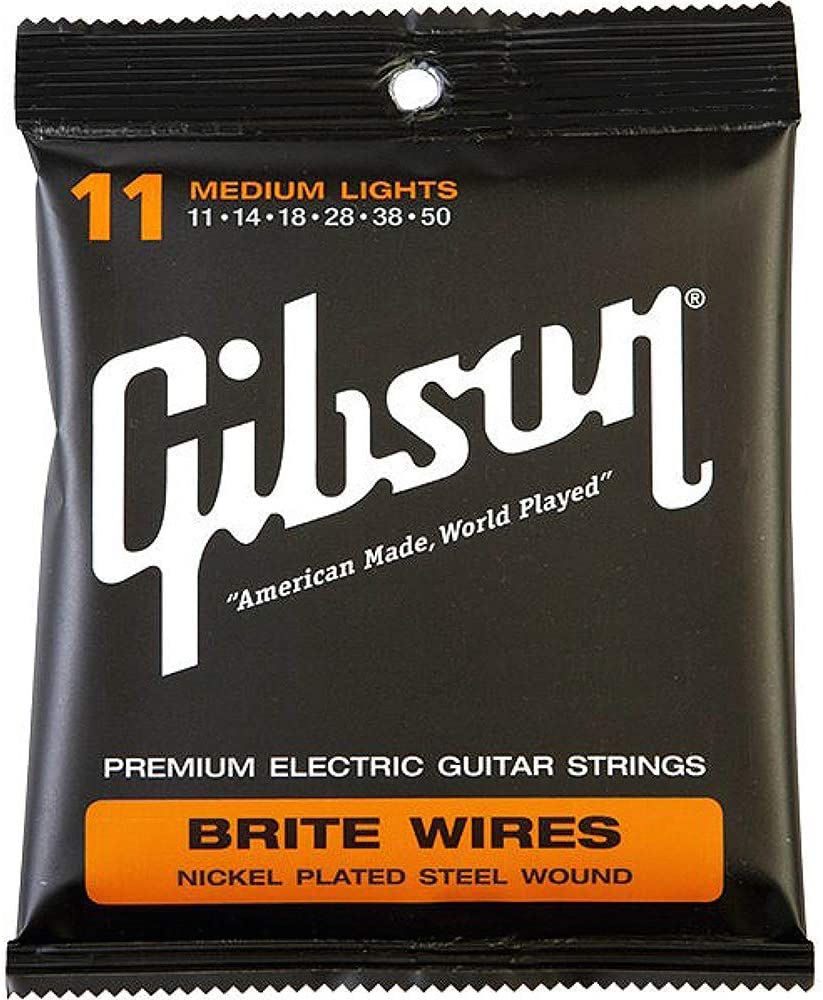 фото Струны для электрогитары, gibson seg-700ml brite wires, 11-50