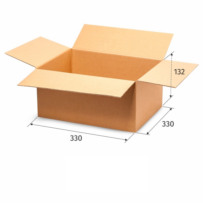 

Короб картонный 330х330х132мм,Т-22 бурый,10шт/уп.