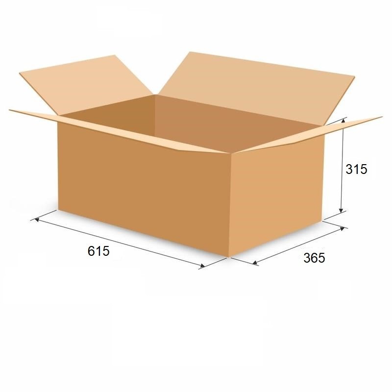 

Короб картонный 615х365х315 Т24 В бурый 20 шт/уп