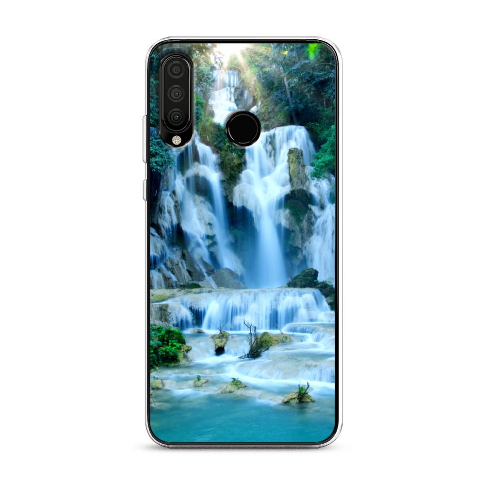 

Чехол Awog на Honor 20 Lite 2020 "Водопад 8", Голубой;зеленый, 611250-4