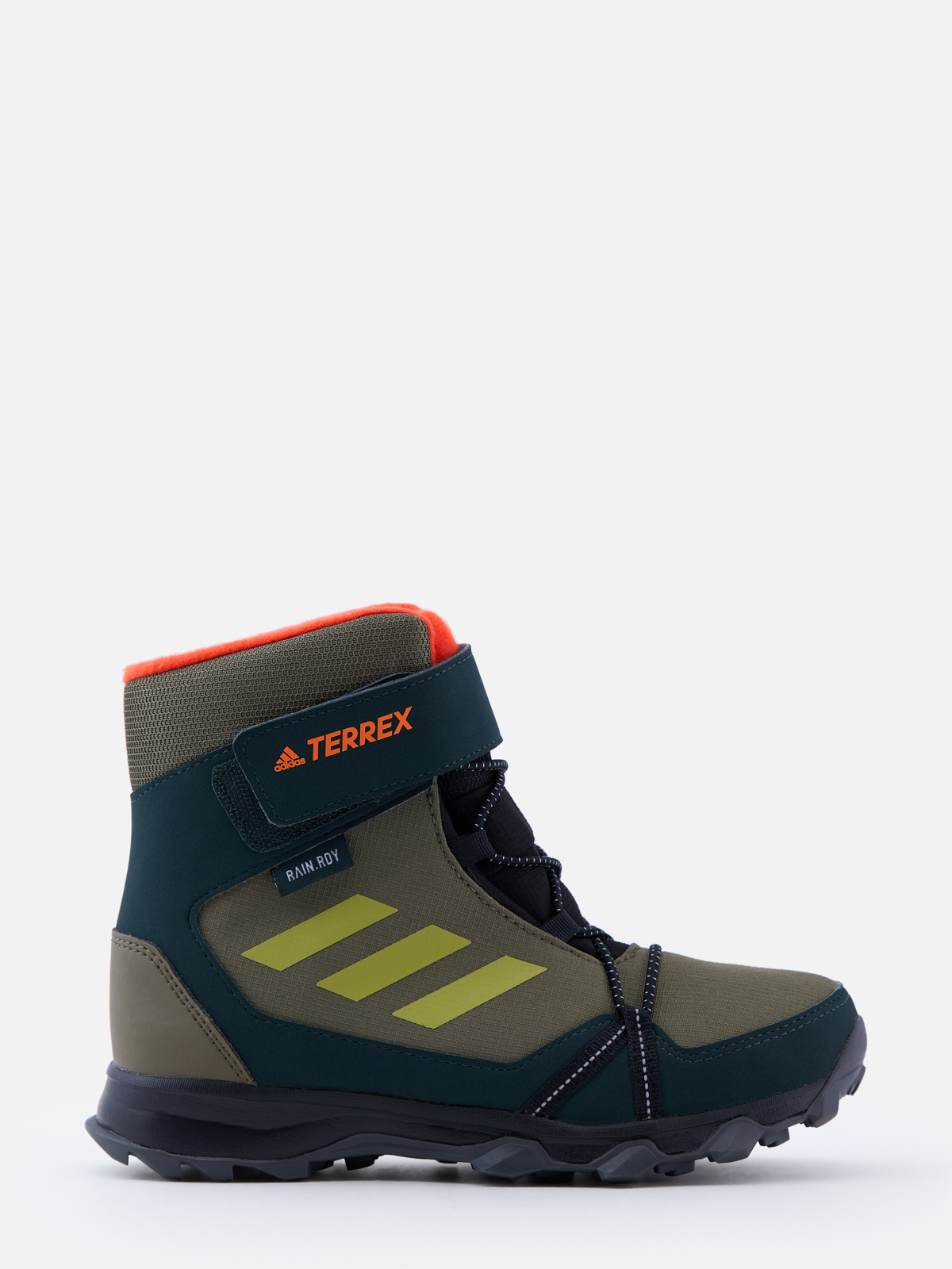 

Ботинки для мальчиков Adidas Terrex Snow Cf R.Rdy K GZ1178 хаки 12.5K, Terrex Snow Cf R.Rdy K