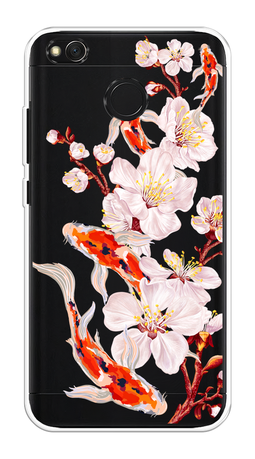 

Чехол на Xiaomi Redmi 4X "Карпы и сакура", Оранжевый;розовый;бежевый;прозрачный, 31450-1