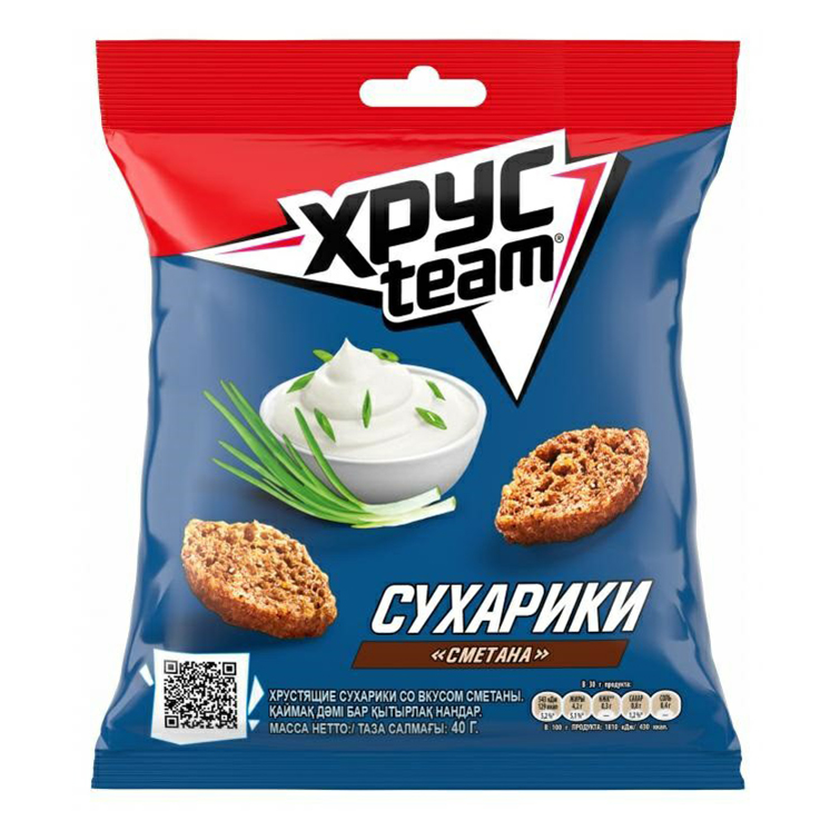 Сухарики Хрусteam сметана 40 г