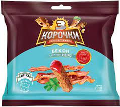 

Сухарики 3 корочки ржаные, со вкусом бекона, с кетчупом Heinz, 85 г