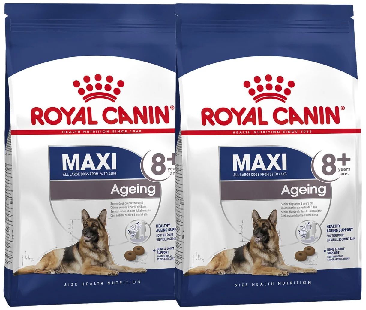 

Сухой корм для пожилых собак крупных пород старше 8 лет Royal Canin Maxi Ageing 8+ 30 кг, ROYAL CANIN MAXI AGEING 8+ для пожилых собак крупных пород старше 8 лет (15 + 15 кг)