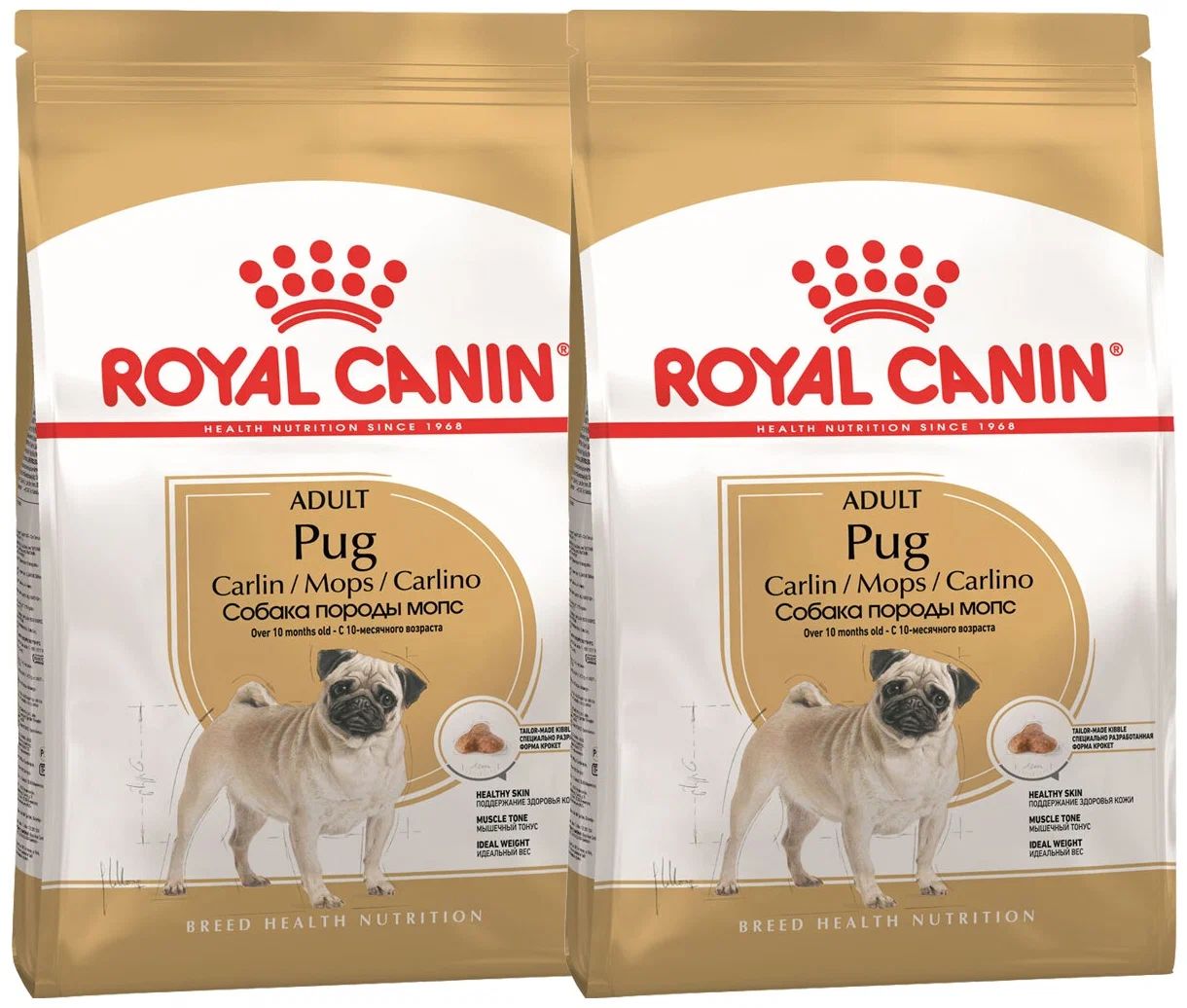 Сухой корм для взрослых собак мопс Royal Canin Pug Adult 15 кг