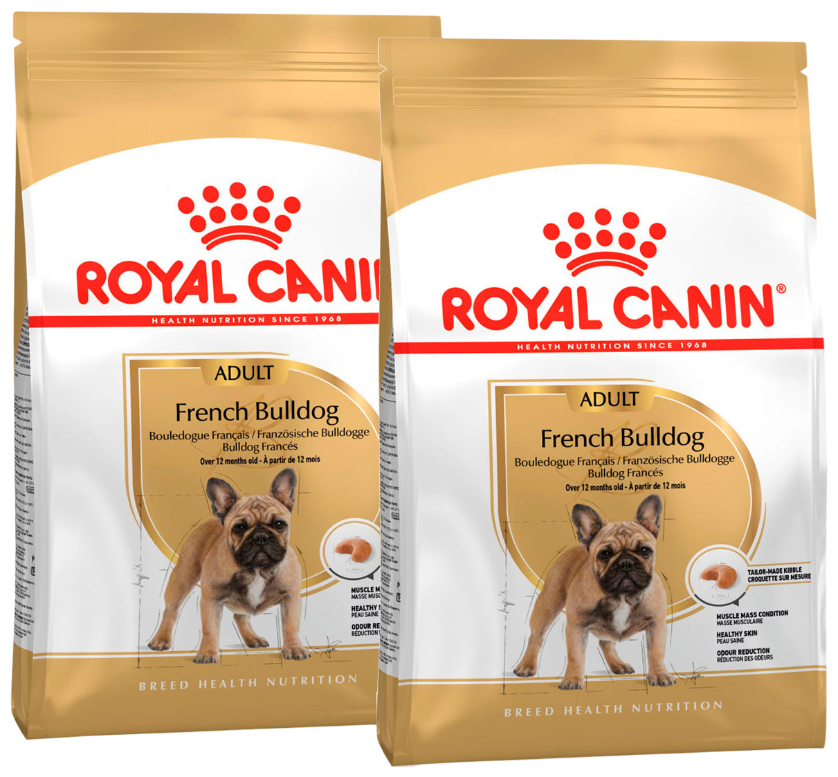 

Сухой корм для взрослых собак французский бульдог Royal Canin French Bulldog Adult 18 кг, ROYAL CANIN FRENCH BULLDOG ADULT для взрослых собак французский бульдог (9 + 9 кг)