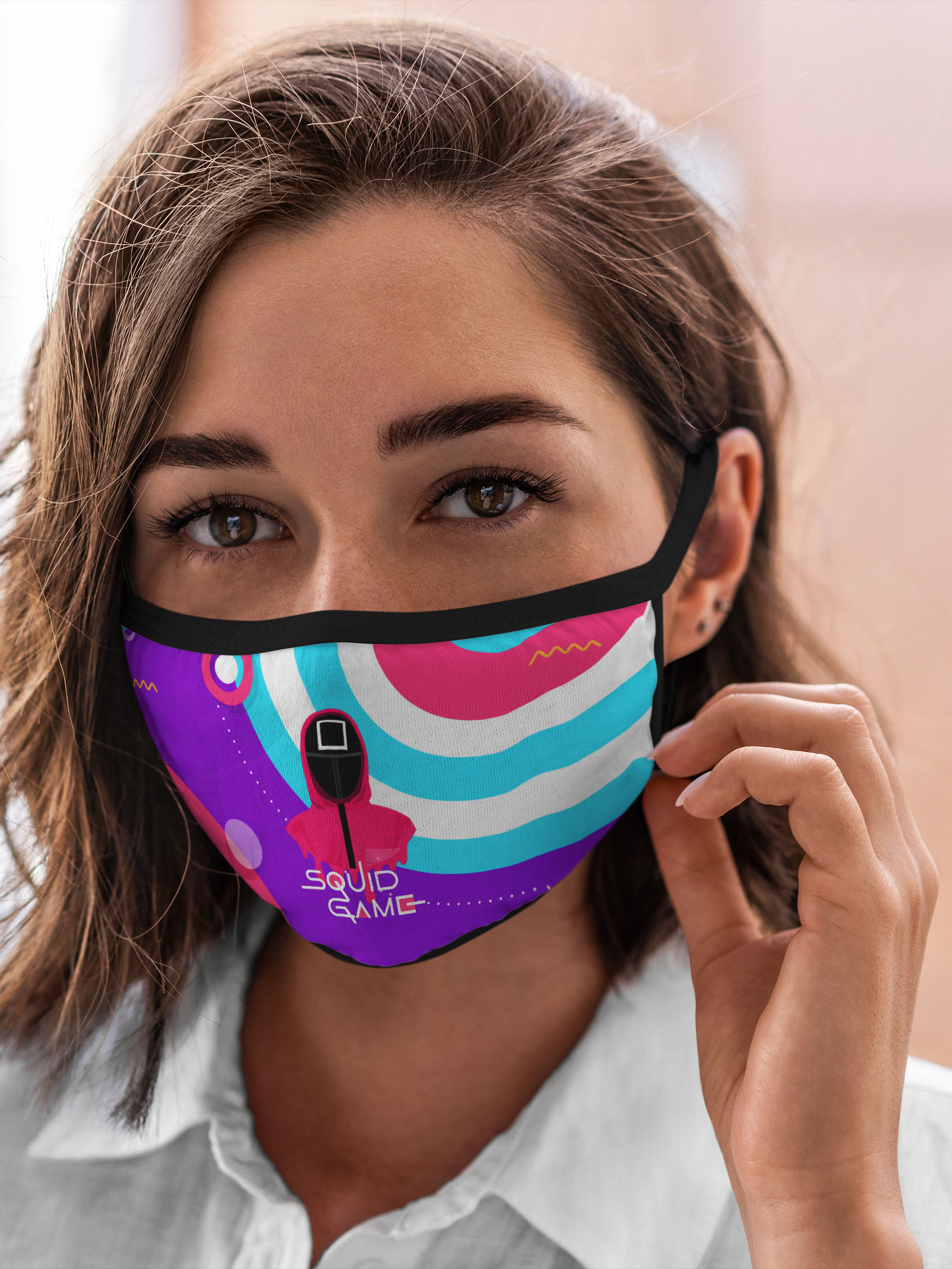 

Многоразовая маска унисекс Burnettie Игра В Кальмара Сериал, Разноцветный, Игра В Кальмара Сериал