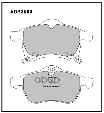 

Колодки передние OPEL AstG/ZafIRA ADB 3583, ADB3583