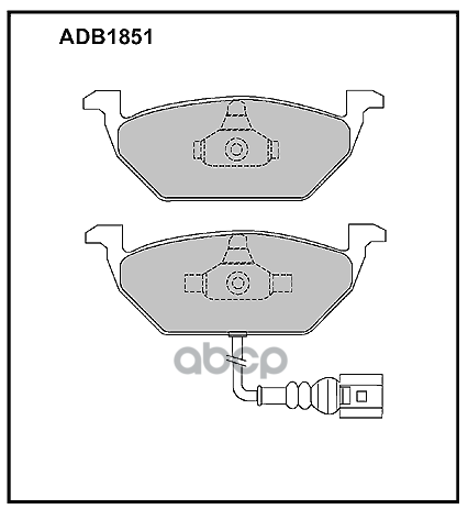 

Колодки передние VAG A3/Octavia/Yeti/Golf V/VI/Caddy III all 04-> ADB 1851 ALLIED NIPPON, ADB1851