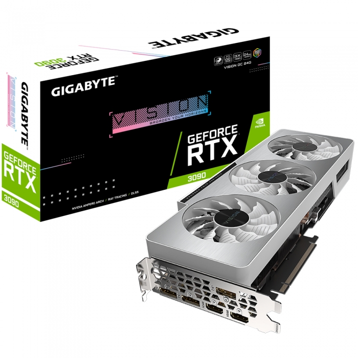 фото Видеокарта gigabyte geforce rtx 3090 vision oc (gv-n3090vision oc-24g)