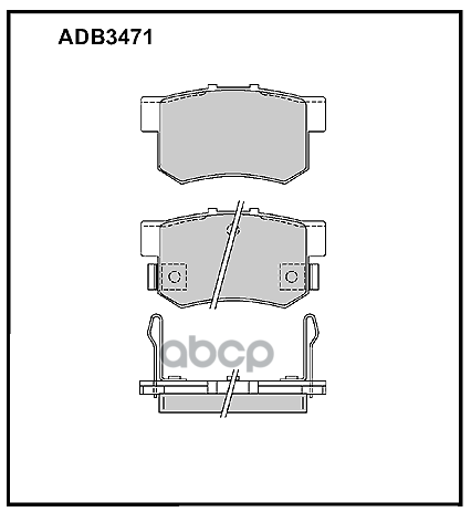 

Колодки задние HONDA/ROVER/SUZUKI Swift III 05-10 ADB 3471 ALLIED NIPPON, ADB3471