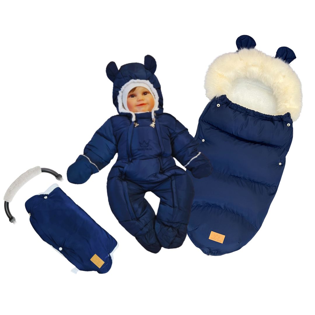 Комплект для новорожденного ROYAL FELLE Cloud Snoy Comfort, Blue, 56-66 муфта для рук на коляску comfort royal felle blue