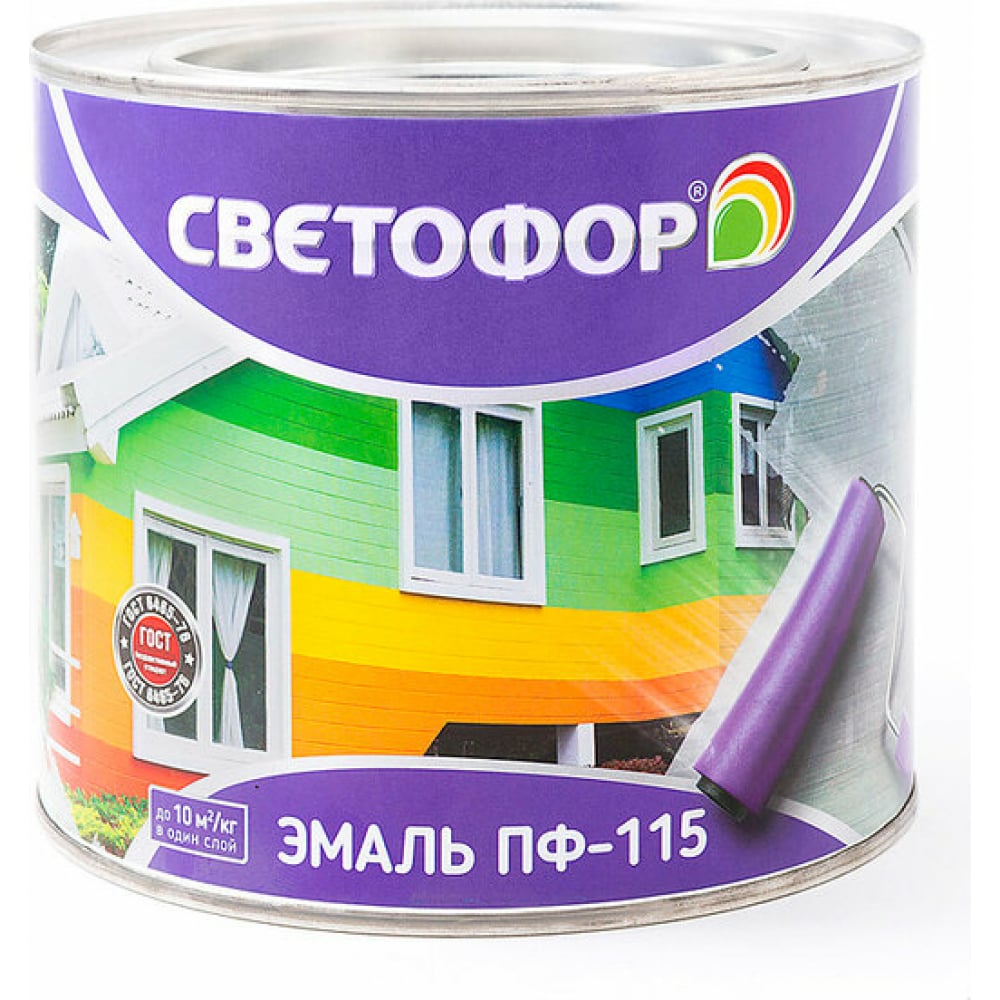 

Эмаль Светофор СТАНДАРТ ПФ-115 светло-серая 7035, 1.9 кг ЗОР00003680
