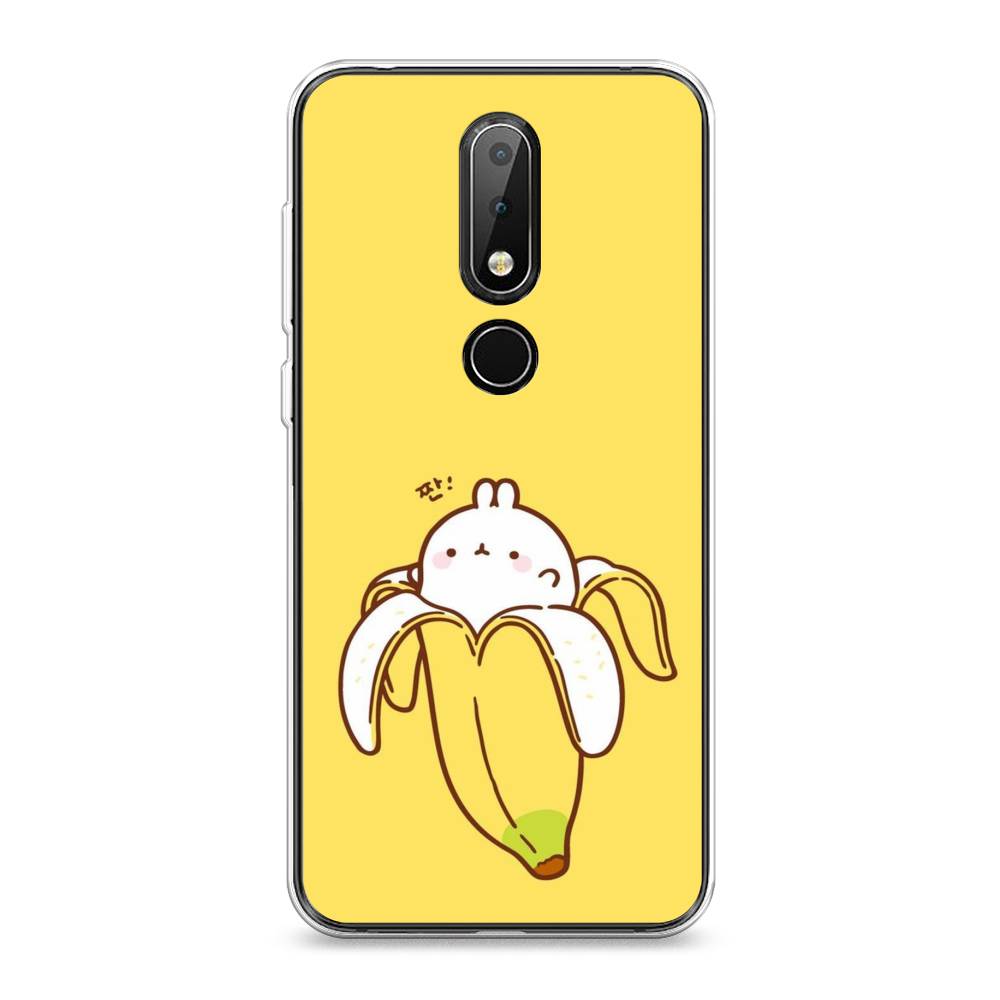 

Чехол Awog на Nokia X6 2018 / Нокиа X6 2018 "Зайчик-бананчик", Желтый;белый, 121450-2