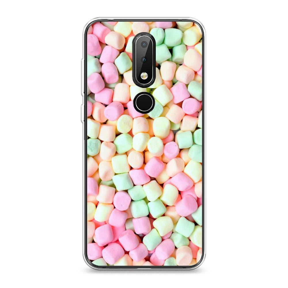 

Чехол Awog на Nokia X6 2018 / Нокиа X6 2018 "Marshmallows", Зеленый;желтый;розовый, 121450-10