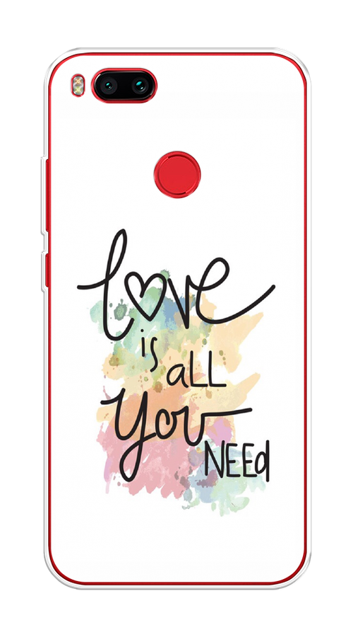 

Чехол на Xiaomi Mi A1/5X "Love is all you need", Белый;черный;зеленый, 32650-1
