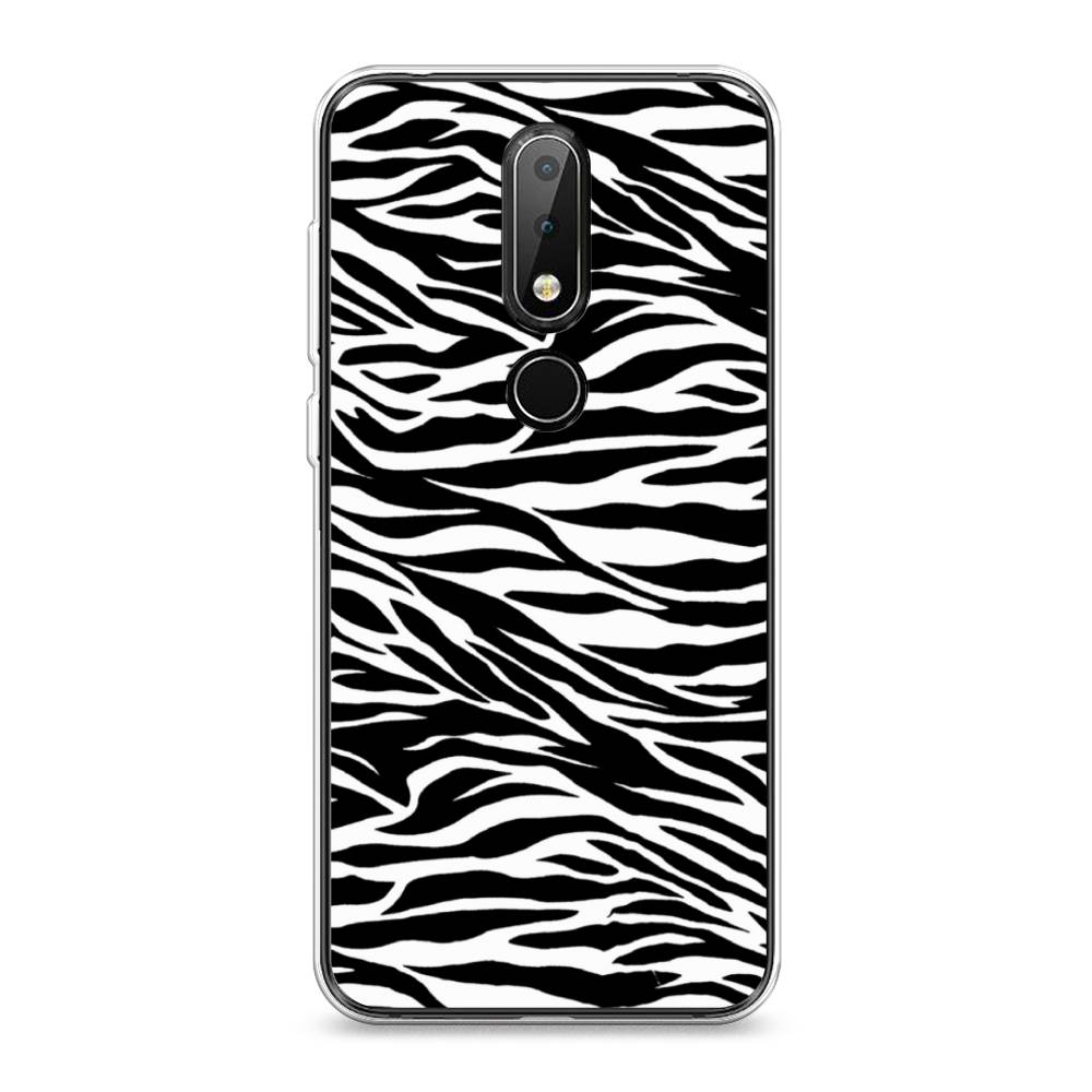 

Чехол Awog на Nokia X6 2018 / Нокиа X6 2018 "Принт зебра", Белый;серый;черный, 121450-7