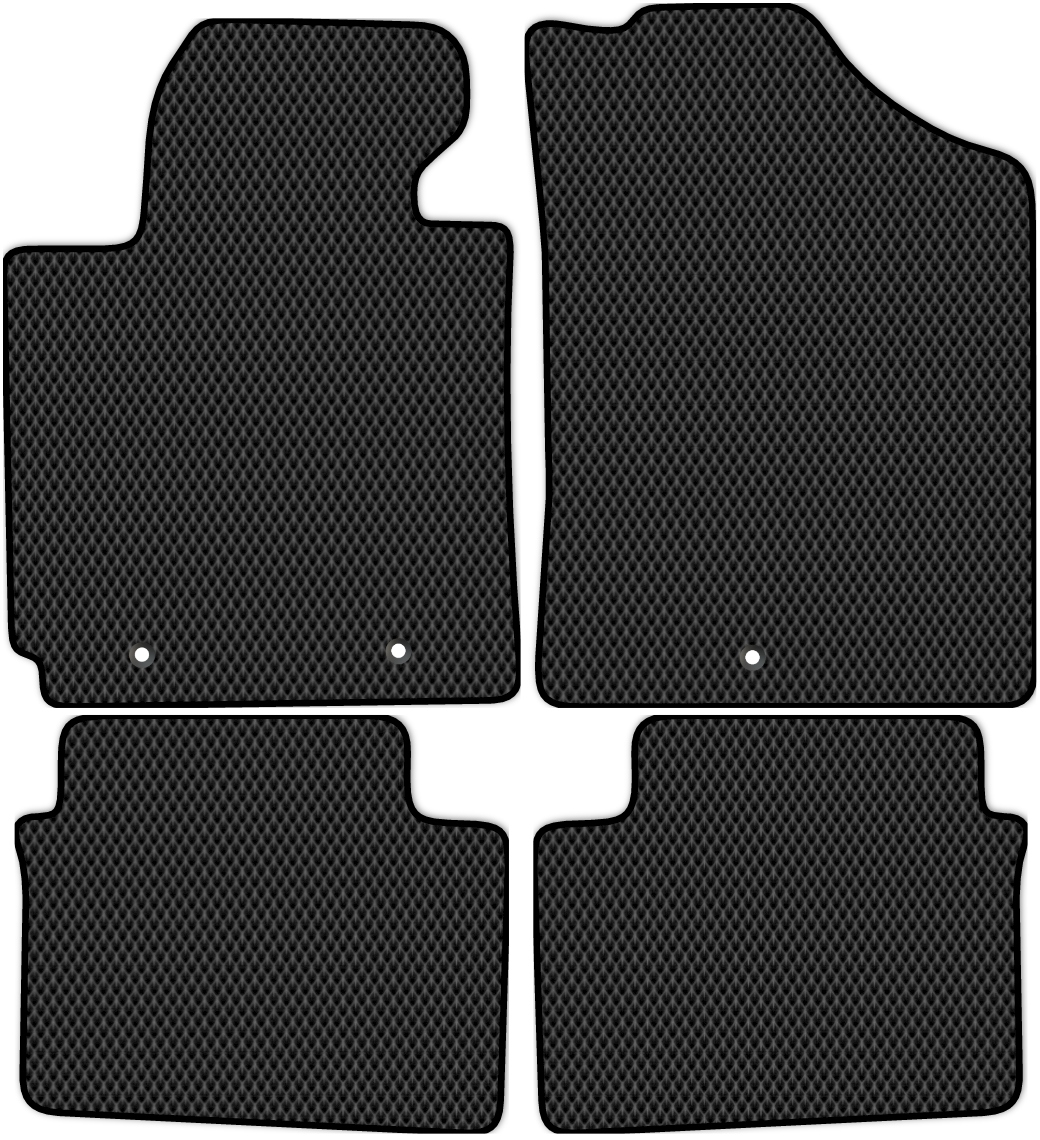

Коврики ЭВА в салон для Hyundai Veloster 2012 - 2016, 4 шт. черный, 2436-S4Y-H