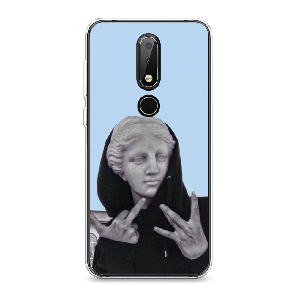 

Чехол Awog на Nokia X6 2018 / Нокиа X6 2018 "SWAG статуя", Голубой, 121450-9