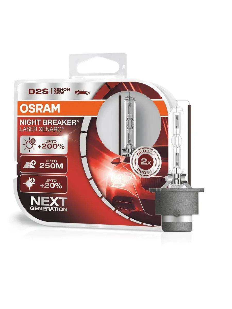 

Автолампа ксеноновая D2S Xenarc NIGHT BREAKER LASER Duobox, 66240XNN-HCB