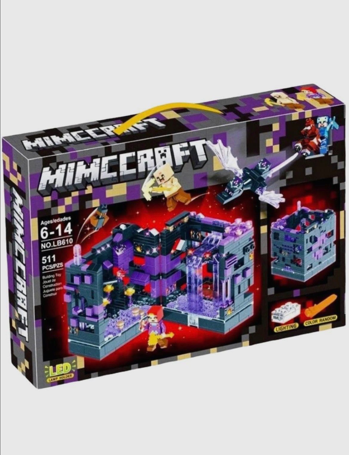 

Конструктор My World Mineсraft Shop for you конструктор 511 деталей LED подсветка, конструктор
