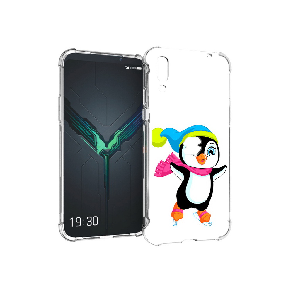 

Чехол MyPads Tocco для Xiaomi Black Shark 2 пингвин на коньках (PT144492.263.540), Прозрачный, Tocco
