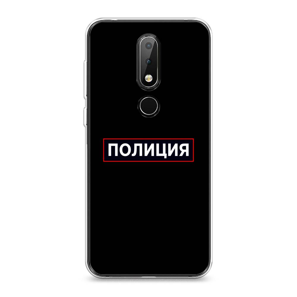 

Чехол Awog на Nokia X6 2018 / Нокиа X6 2018 "Police logo", Черный;белый;красный, 121450-5