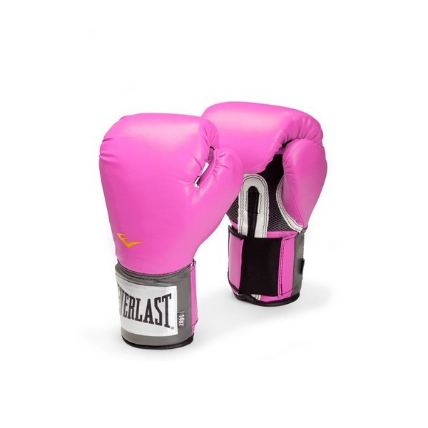 фото Боксерские перчатки everlast pu pro style anti-mb розов. 12oz