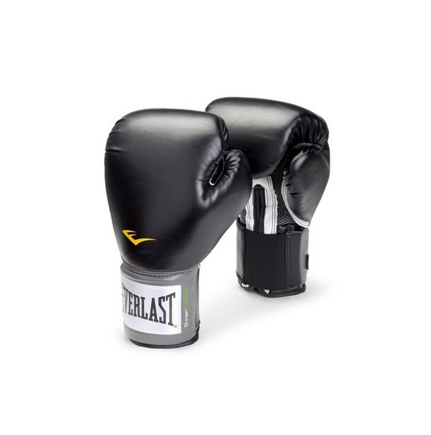 фото Боксерские перчатки everlast pro style anti-mb черный/золотистый 10 унций