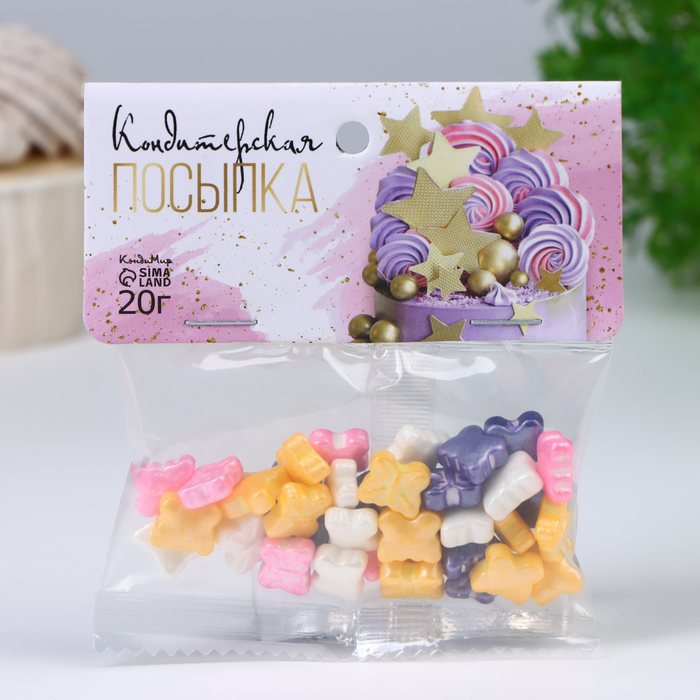 

Кондитерская посыпка «Яркие бабочки», 20 г